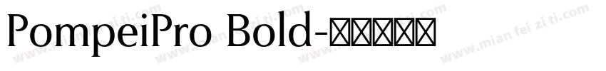 PompeiPro Bold字体转换